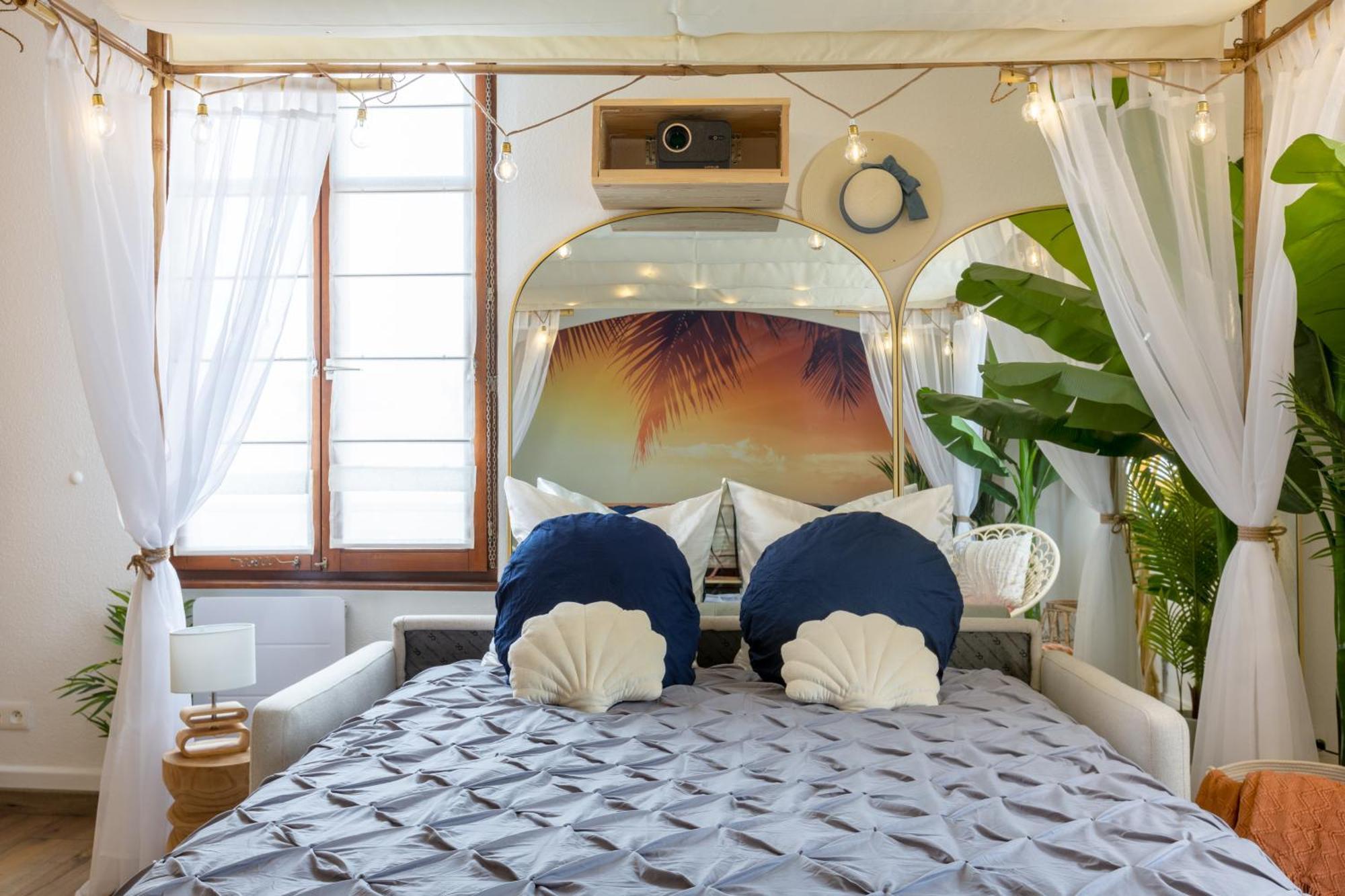Lit Rond Tres Grand Et Confortable - Garage Possible Ou Parking Gratuit Rue - Gare 2 Min Et Ville 4 Min En Tram - Ciel Etoile - Netflix Videoprojecteur - Luxe Et Evasion ستراسبورغ المظهر الخارجي الصورة